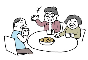 コーヒータイムのイラスト