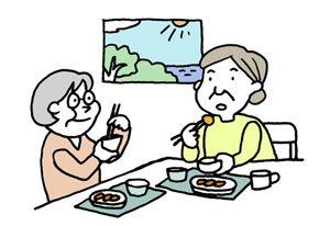 昼食のイラスト