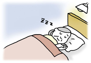 消灯のイラスト